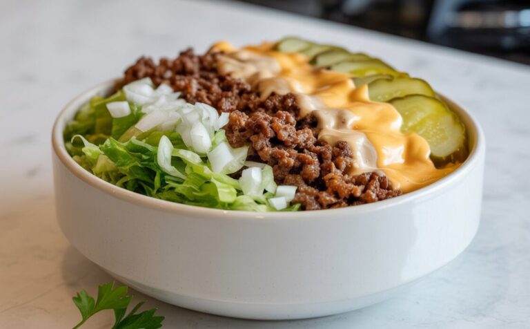 big mac bowl recipe