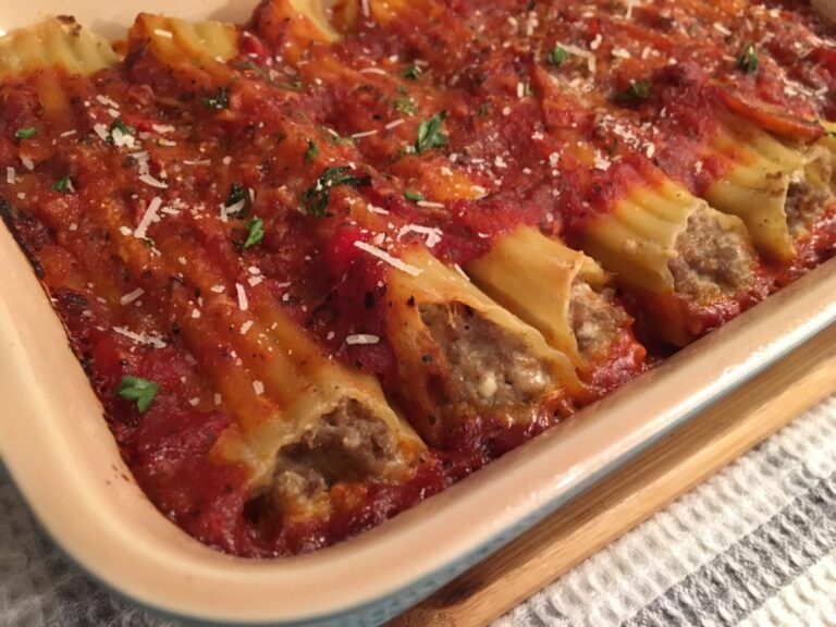 manicotti recipe with meat
