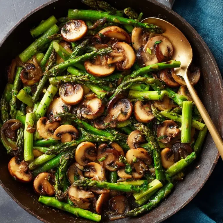 recipe asparagus and mushrooms