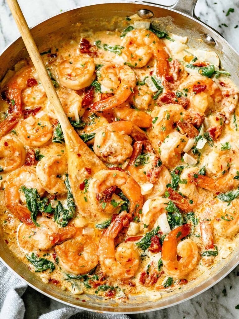 shrimp and spinach recipe