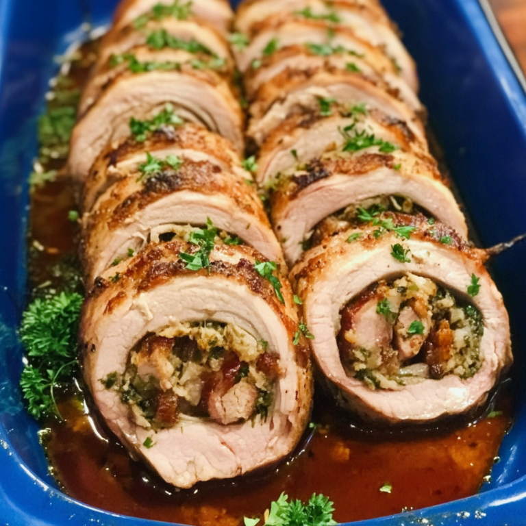 stuffed pork loin recipe